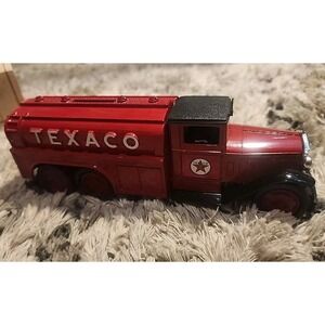 TEXACO TANKER TRUCK 1930's BANK W/ KEY. INCLUDES PAPERS